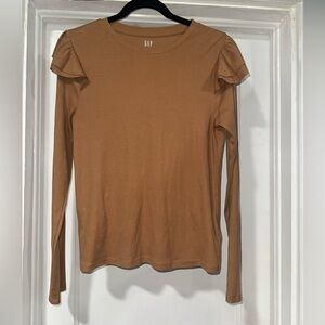Gap ribbed camel top
